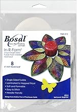 Bosal In-R-Form Heart/Leaf 5 inch x 8 inch Single Sided Fusible Foam Stabilizer 8 pieces (495-B)