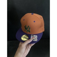 5950 X MLB NY YANKEES WORLD SERIES ORANGE NAVY ORIGINAL HAT NO BOX