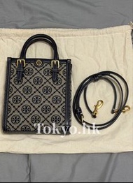 Tory Burch Mini T Monogram Tote 藍色