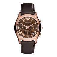 Emporio Armani AR1707 Chronograph Quartz Black Leather Women'S Watch [Pre-order]