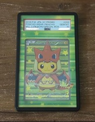 ［變裝比卡超 ］PSA10 Pokemon Poncho Pikachu XY Promo Card #208