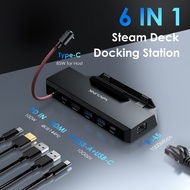 Sàn hơi nước/ROG Dock trạm nối 6 trong 1 cho sàn hơi/ROG phụ kiện sàn hơi nước với 2.0 HDMI 4K-144Hz