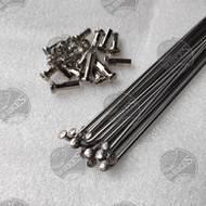 Spoke Spokes 14G x 306 mm Unto Onthel Bicycle 28. STAINLESS STAINLESS STEEL