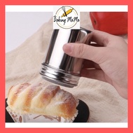 304 stainless steel flour dusting container mini flour sieve container