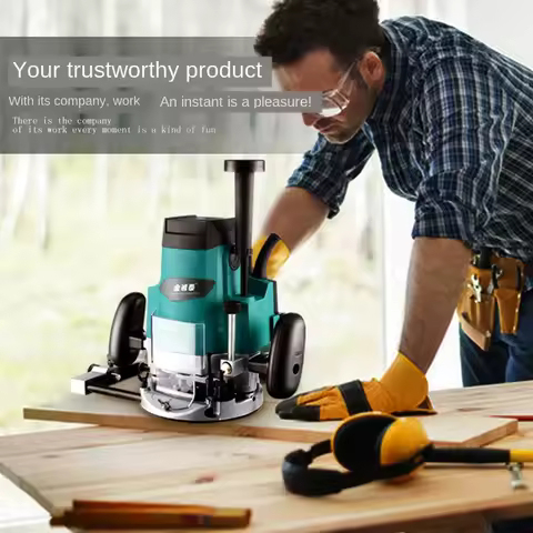 Electric Router Woodworking Trimmer Wood Slot Machine Electric Milling Machine Engraving Machine