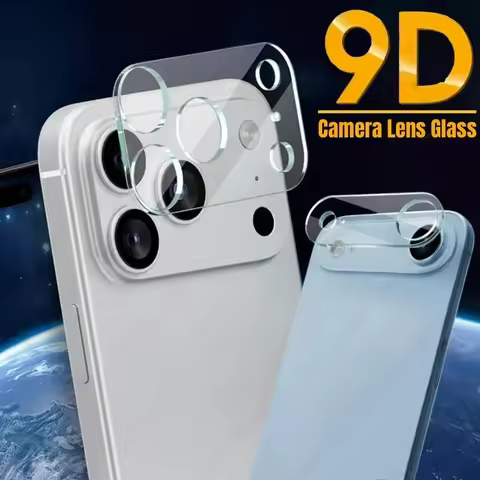 3-1Pcs Clear 9D Curved Tempered Glass Camera Lens Protector Case For Apple iPhone 17 Pro Max ProMax 