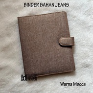 Mocca Color Jeans Binder sizes A5/20 holes, and B5/26 holes.