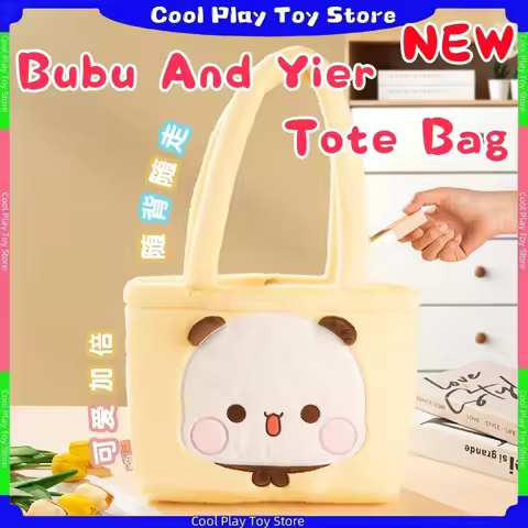 Official Original Panda Bubu And Yier Tote Bag Shoulder Bag Bubu And Dudu Cartoon Panda Pattern Lapt