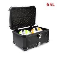 Motorcycle Rear Luggage Box 65L 80L 100L Helmet Storage Top Case Universal Waterproof Aluminum Motor