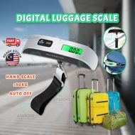 Digital Luggage Scale 50kg | Penimbang Bagasi Portable Travel | Timbang Koper Gantung Elektronik 手提秤