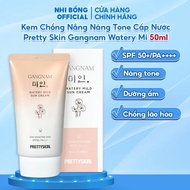 Pretty Skin Korean Gangnam Watery Mild Sun Cream 50ml anti-aging brightening sunscreen