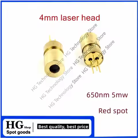 4mm laser tube 650nm 5mw red dot laser module ultra-small laser laser head CHT-0430
