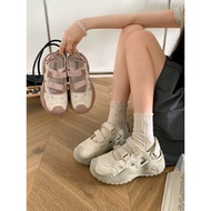 N556-Freeters Velcro Felt Small Flower Sneakers Sole Height 5.5cm Sneakers Women