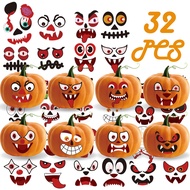 现货速发CM   万圣节贴纸 南瓜表情贴纸  DIY贴纸CM Halloween Sticker Pumpkin Emoji