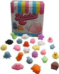 Mochi Squishy Animal Toys – Fun Mini Kawaii Squashables for Kids and Adults – Great Party Favors, Stress Relief Toys, and Fidget Toy – Super Soft, Non-Toxic, Make Great Gift Items (12 Pack)