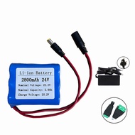 【Customized product】Portable Rechargeable Lithium Battery 24V 2800mah Battery pack and Charger