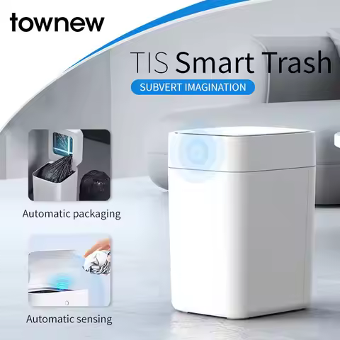 TOWNEW T1S 4.1 gallon smart trash can, self sealing automatic conversion, motion sensor