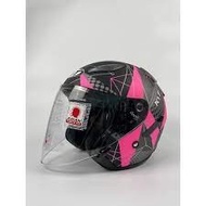 KYT HELMET HELLCAT NEW GRAPHIC PINK