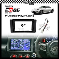 Toyota GR86 2022-2024 9" Android Player Casing Installation Dash Kit Player Casing With Socket Dash 