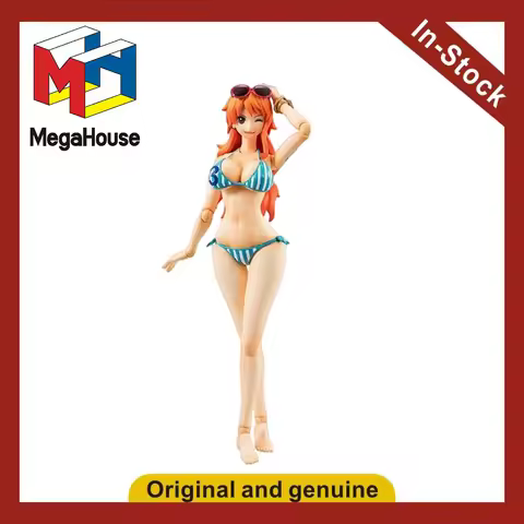 【UA】MegaHouse Variable Action Heroes One Piece Nami (Summer Carnival) Action Figures Models Toys Gif