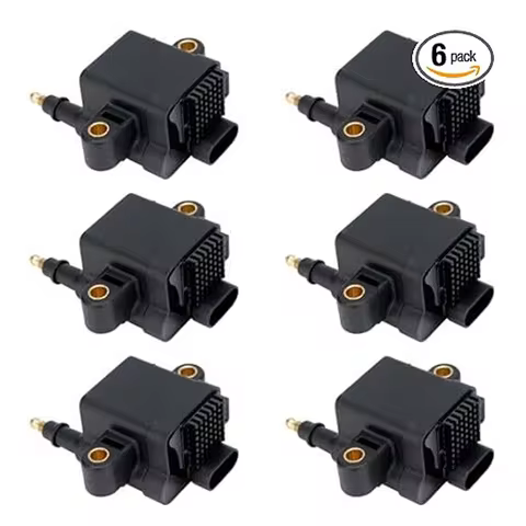 6 Pack Mercury Optimax Ignition Coils for use On Mercury Optimax - 300-879984T01, 339-879984T00