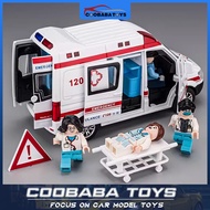CBB 1:32 Benz Ambulance 120 Alloy Diecast Car Model Toy For Kids Boys Adults Collection Fast Shippin