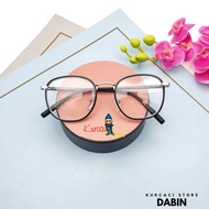 Dwarfstore, Ouval Square Korean Retro Dabin Glasses Frames for Women Photochromic Blueray Lenses