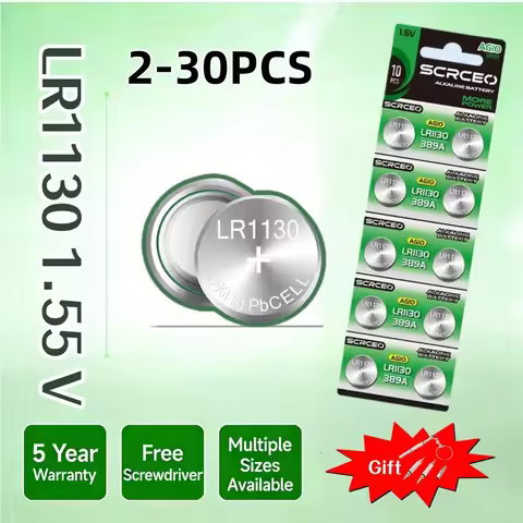 2-30PCS AG10/LR1130 High Quality Alkaline Battery LR54 L1131 389A D189 1.55V Watch Button Cell Batte