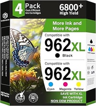 EaseFusion 962XL Replacement for HP 962XL Ink Cartridges Combo Pack HP962XL HP962 Work with HP Offic