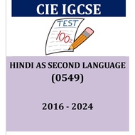 Igcse Past Year Papers Hindi As Second Language  Paper 1,2