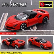 Bburago 1:64 genuine Ferrari SF90 SP1 458 ENZO F40 F12TDF SF90 car model series childrens Christmas 