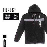 seluar adidas Forest Plus Size Jacket Men Stretchable Cotton Terry Big Size Hoodie | Plus Size Jaket Lelaki - 30383