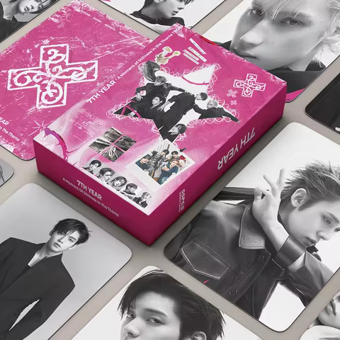 55PCS New Kpop Men's Group TXT 7TH YEAR-A Moment of Stillness in the Thorns Photo Card LOMO Card Col