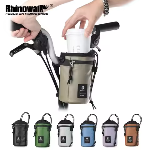 Rhinowalk Bicycle Water Bottle Bag for Brompton Bike Handlebar Bag 1.6L Portable Front Folding Bike 