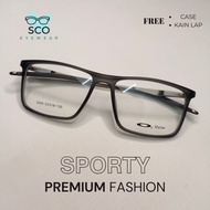 Frame Kacamata Premium Pria Sporty Full Frame Pegas Titanium Original