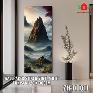 3D Vinyl Wall Sticker Wallpaper with Painting Motif Roll 1.2 X 3 Meters 3D (Jumbo) 1 MM Thickness