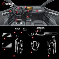 TPU for Volkswagen VW ID.4 ID 4 ID.6 ID 6 Crozz X Transparent Film Car Interior Sticker Center Contr