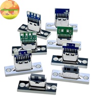 Zhongyanxi USB 3.1 Type C Soet With Screw Fixing Plate Type-C USB Ja 3.1 Type-C 2Pin 4Pin 5Pin 6Pin 