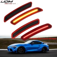 iJDM For Toyota GR Supra Front Rear Bumper LED Side Fender Marker Light Parking Light Front Amber Tu