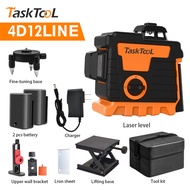 TASKTOOL 4D Laser Level 12/16 Line เครื่องวัดระดับเลเซอร์แบบหมุน 360° พร้อมระบบวัดอัตโนมัติ