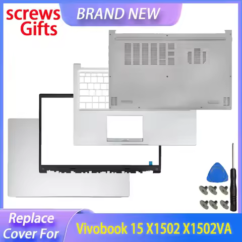 Replace Cover For Vivobook 15 X1502 X1502VA M1502Y 2023 Laptop LCD Screen Back Cover Front Bezel Pal