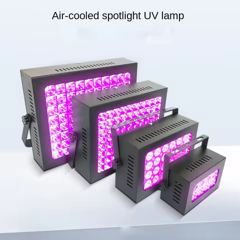 365nm 395nm 405nm Air Cooled UV Curing Lamp Portable High Intensity LED Spotlight for Resin Adhesive