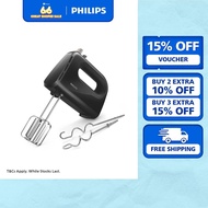 PHILIPS Daily Collection Mixer - HR3705/11, 300W, 5 Speeds + Turbo, Lightweight Handheld, Strip beat