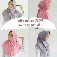 9P8C FASHION MUSLIM HIJAB KHIMAR SERUT ADIBA FINE LIKRA MATERIAL W4M2