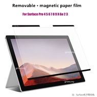 Like Paper Magnetic Removable Screen Protector for Microsoft Surface Pro 9 8 X 7 6 5 Write Feel-Paper Screen Films For Surface Go 4 2 3 10.5"Soft PE Protectors