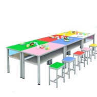 Desk Chair Table Color Counseling Class Kindergarten Desk Chair Art Painting Table Training Table Co