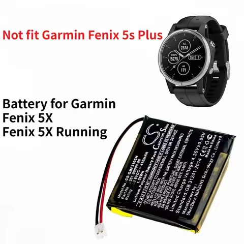 Cameron Sino Smartwatch Battery 3.7V/230mAh 361-00098-00 for Garmin Fenix 5X,Fenix 5X Running,Not fi