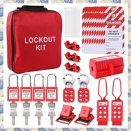 (BVWG) Lockout Tagout Kit Electrical -Kit with Circuit Breaker Lockout Lockout Hasps Lock Out Tags M
