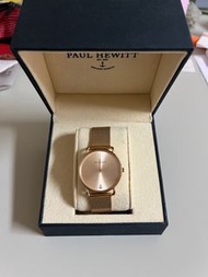 PAUL HEWITT 玫瑰金米蘭手錶