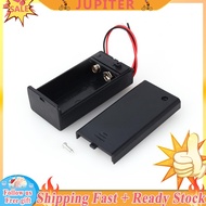 ❀JUPITER READY❀1pc 9V Volt PP3 Battery Clip Holder Box Case Cover with Wire Lead Cable ed